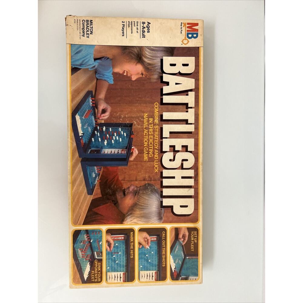 Vintage 1978 Battleship BoardGame Milton Bradley 100% Complete Game!